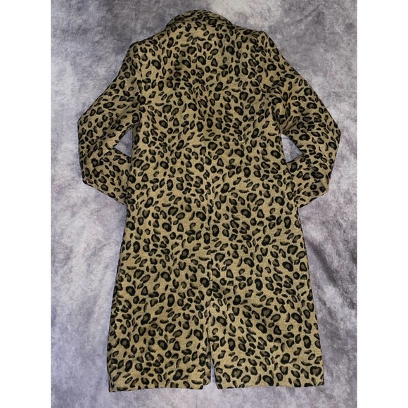 Kendall & Kylie Jenner Womens Size S Cheetah Print Pea Coat - Picture 4 of 5